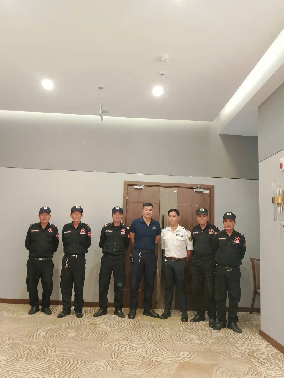 Đội bảo vệ triển khai tại khách sạn